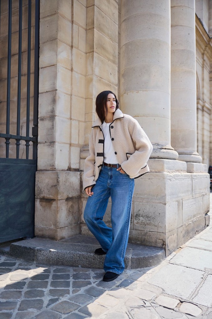 JDY Teddyjacke beige Damenjeans weiter Schnitt Mode Martin Ostallgäu | © JDY 