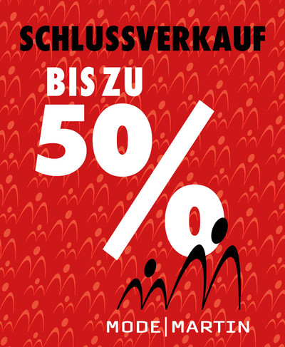 Sommerschlussverkauf bei Mode Martin 