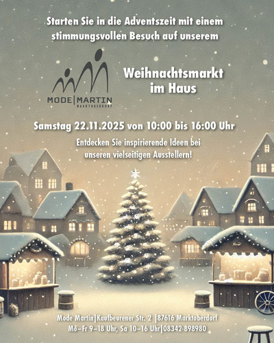 Weihnachtsmarkt bei Mode Martin!