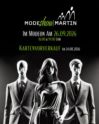 Einladung zur Modenschau von Mode Martin